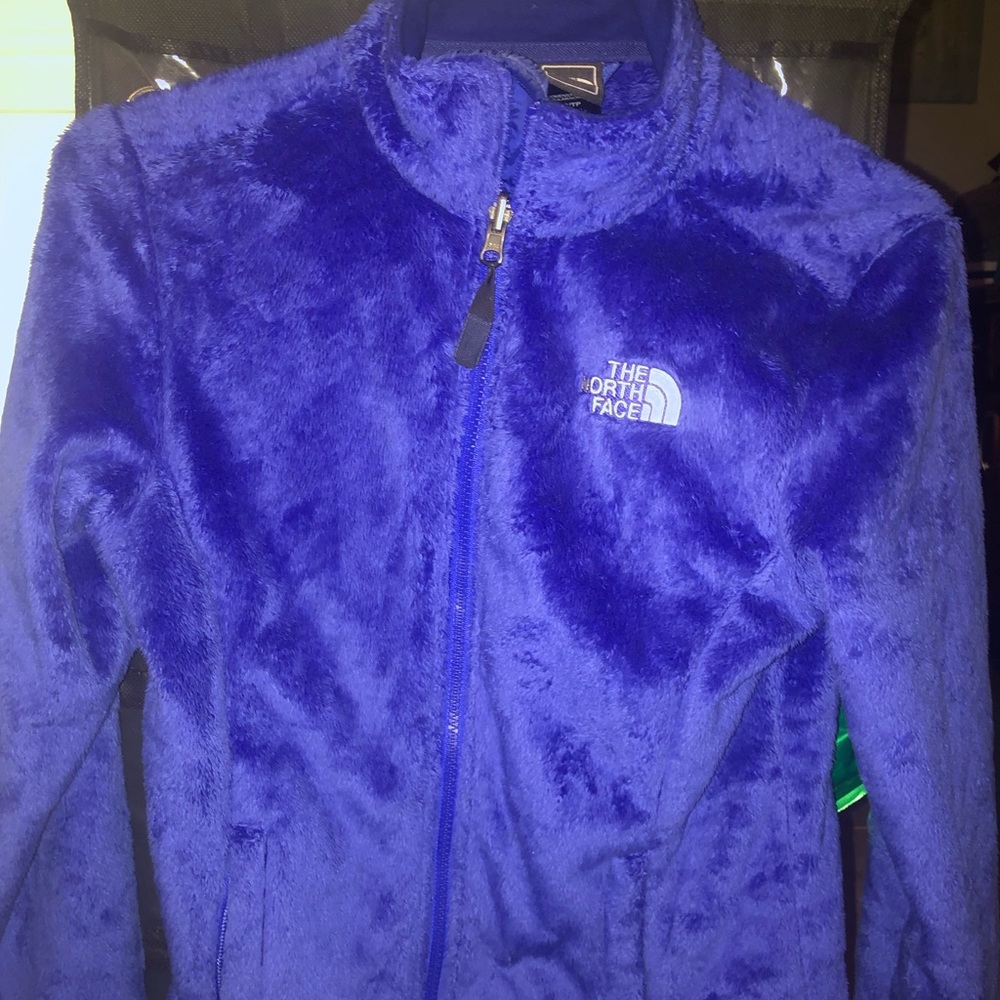 North Face fuzzy jacket